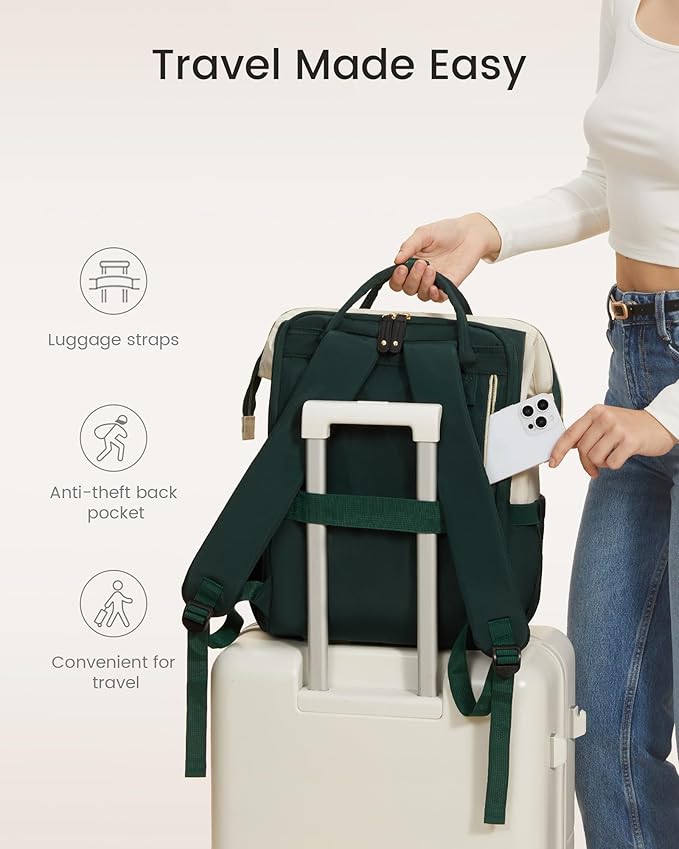 LOVEVOOK Laptop Backpack for Women, 15.6 Inch Work Business Backpacks Purse - Image 8