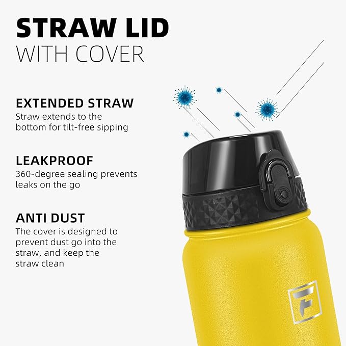 Fanhaw 20 oz Insulated Stainless Steel Water Bottle - Image 4