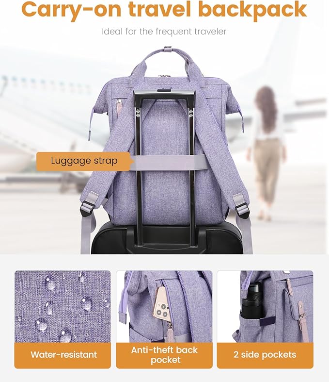 LOVEVOOK Extra Large Backpack for Women, 18 Inch Travel Laptop Backpack - Image 6