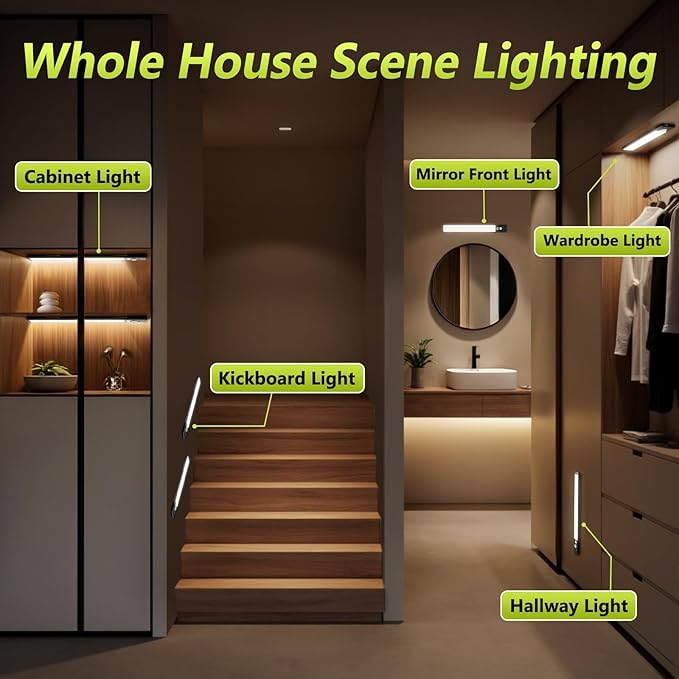 Mpotmiy 2 Pack 12" Under Cabinet Lights - Image 2