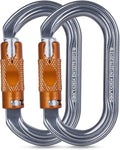 SOB Heavy Duty Steel Carabiner Clips -Auto Locking Climbing Carabiner, by SOB