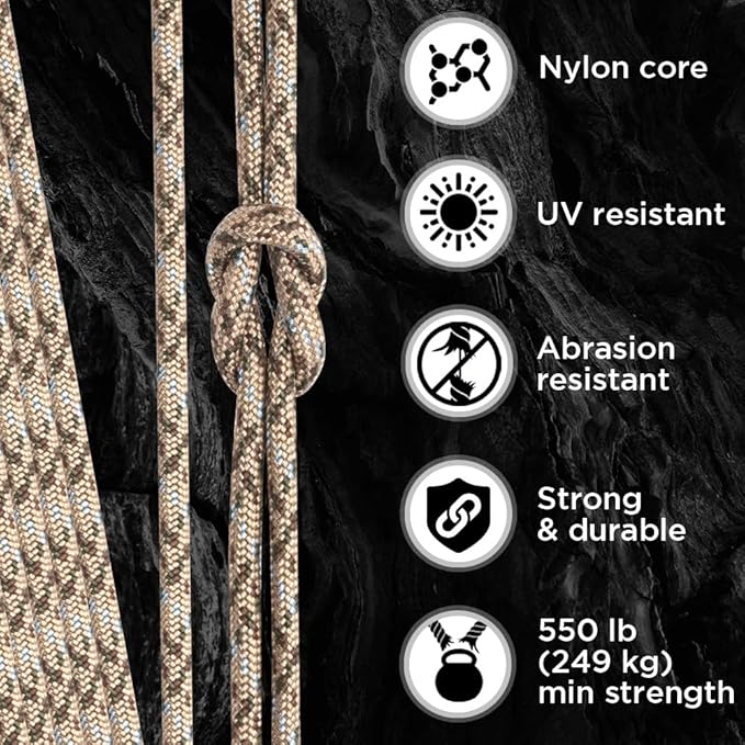 TECEUM Reflective Paracord Rope 1000 – 1000ft/200ft/100ft/50ft – 40+ Colors – - Image 3