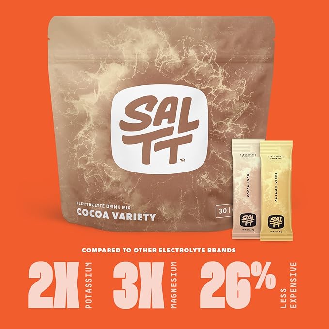 SALTT Electrolytes Powder Packets, Cocoa Variety Pack - Image 4