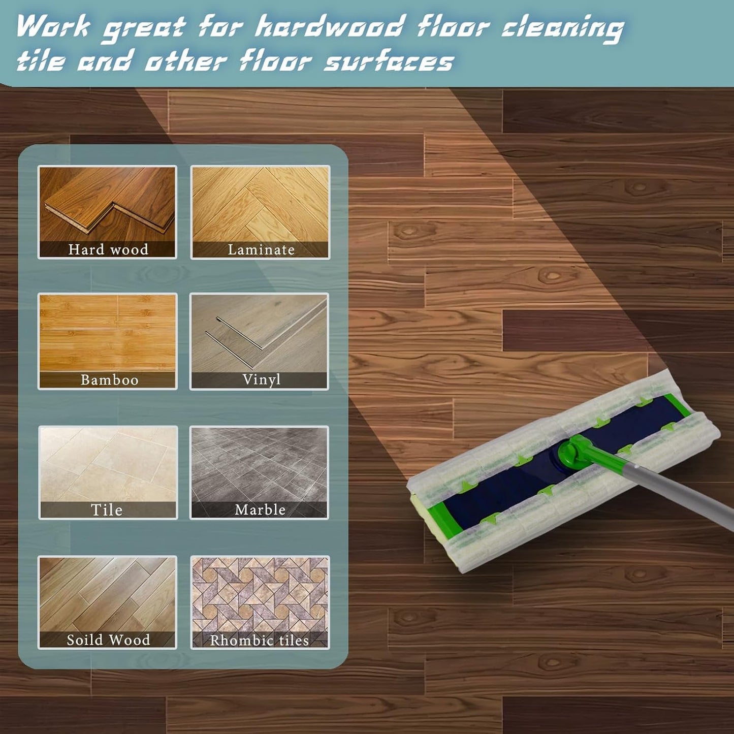 XL Dry Mop Refills 40 Counts Disposable Dusting Cloths Dry Sweeping Refills Dry Duster Cloths Mop Pads Floor Cloth Refills Electrostatic Cloths 9.8"x17" Extra Thick and Large