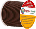 Mandala Crafts Round Genuine Dark Brown Leather Cord by MandalaCrafts
