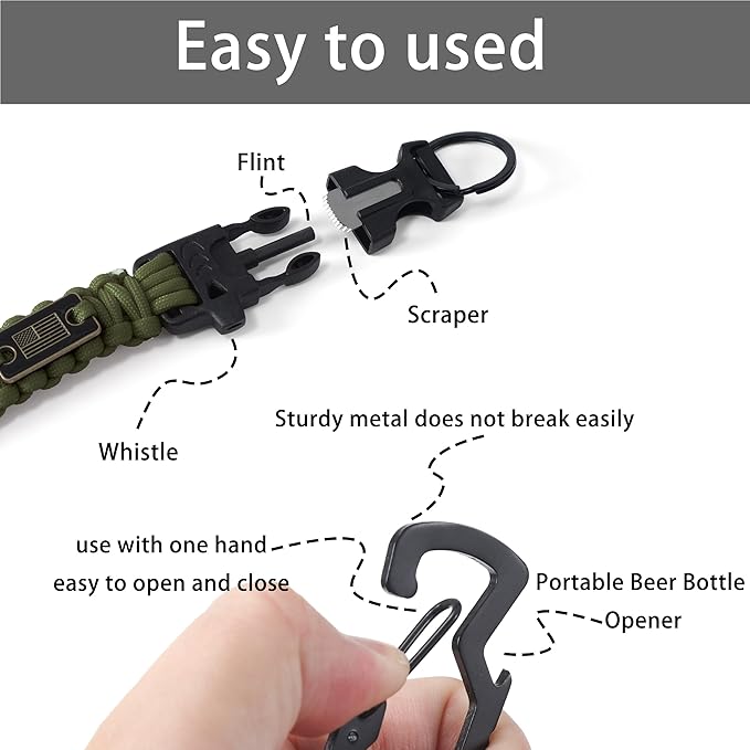 Heavy Duty Braided Paracord Lanyard - Image 4