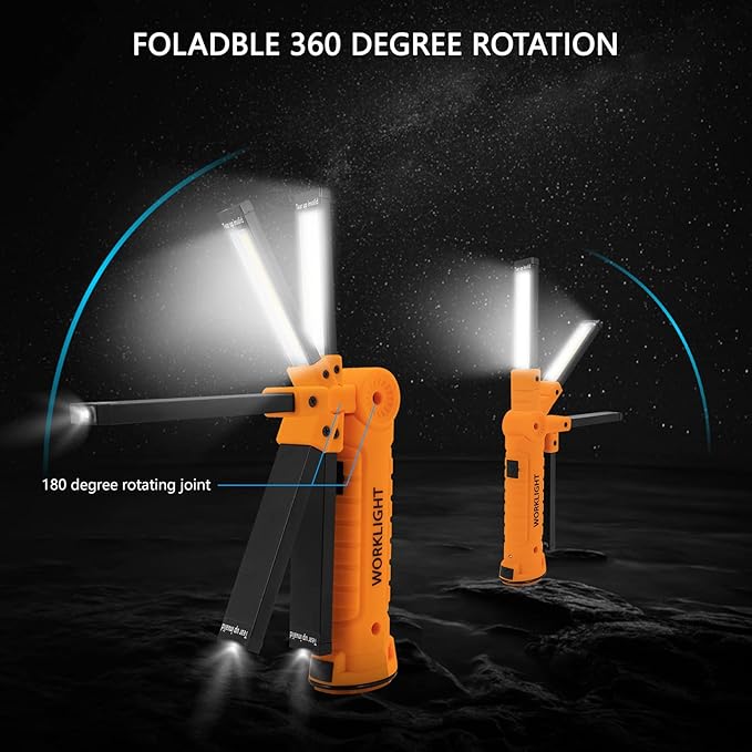 Lmaytech 4 Pack Rechargeable LED Work Lights - Image 4