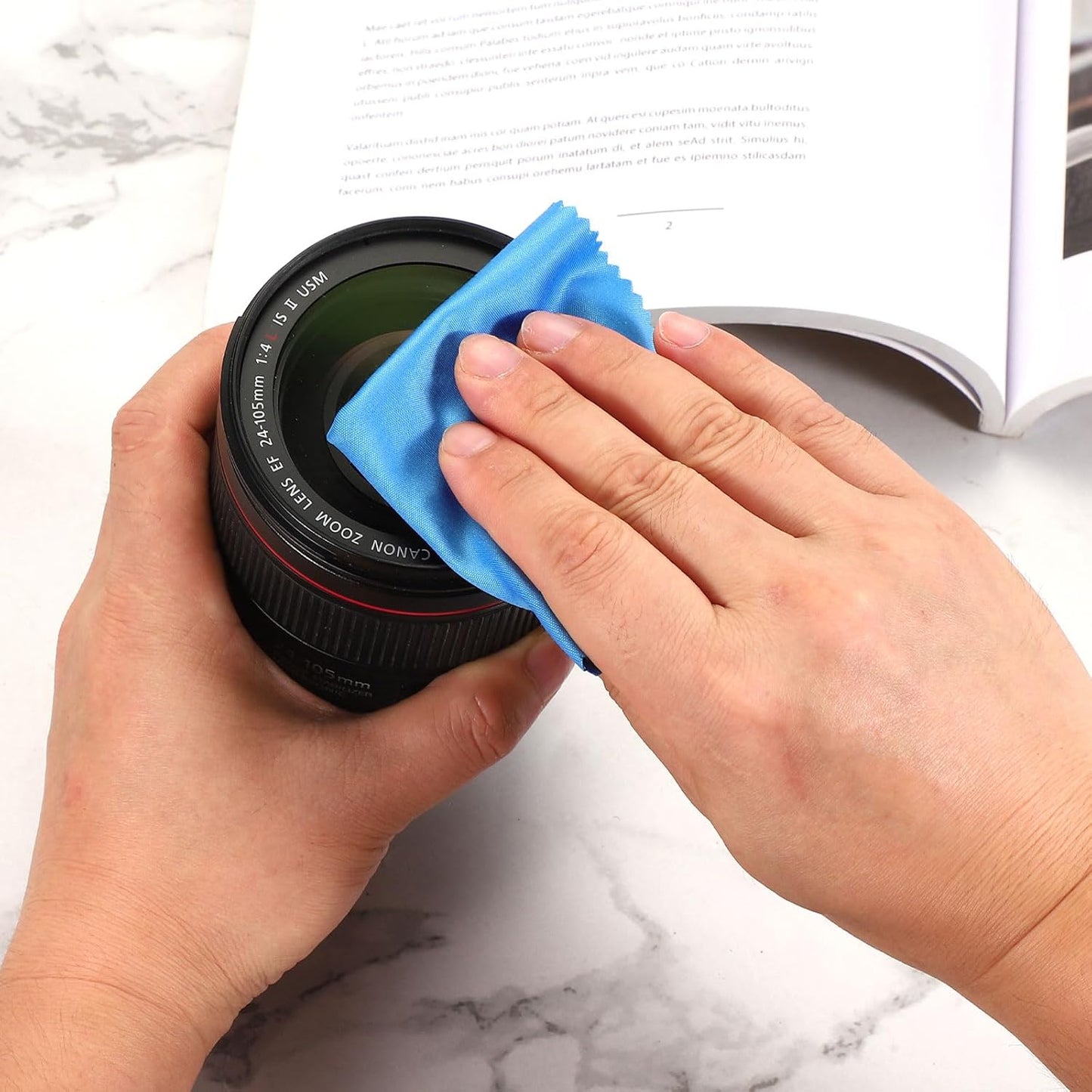 PATIKIL Eyeglass Microfiber Cleaning Cloth 7"x6", 200 Pack Glasses Cleaning Cloth Soft Wipe Screen Cloth for Camera Lens Eyeglasses Screens in Individual Vinyl Pouch, Gray