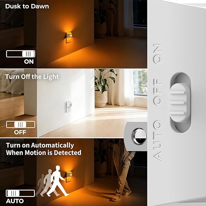 DORESshop LED Night Light, Night Lights Plug into Wall, Dimmable Plug in Night - Image 3