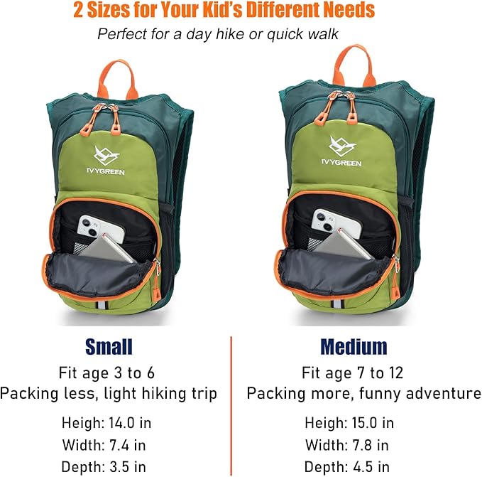 Ivygreen Kids Hydration Backpack, Hiking Backpack - Image 5