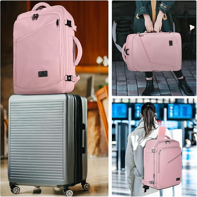 MATEIN 45L Womens Travel Backpack, Extra Large Carryon Backpack Fits Overhead - Image 7