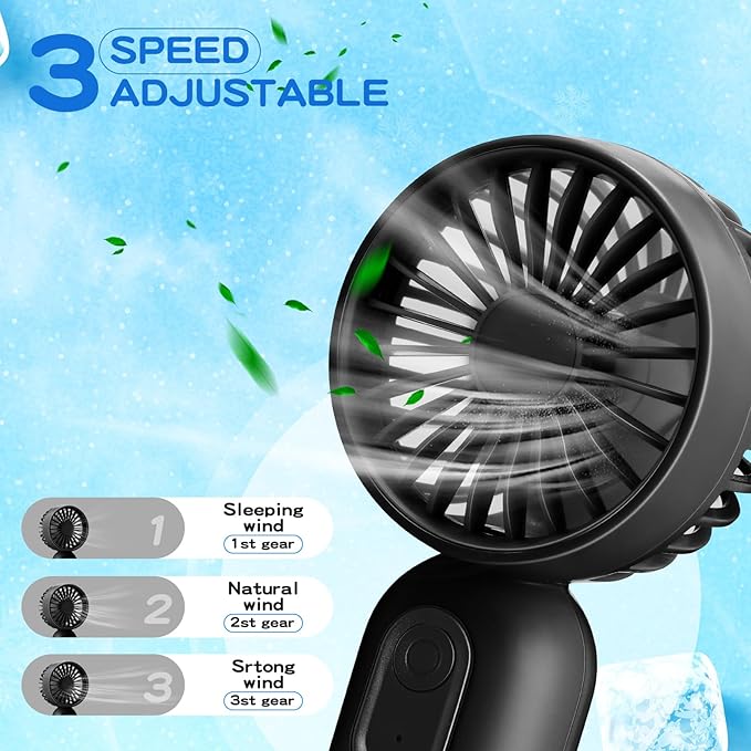 Rossesay 48 Pcs Mini Portable Fan Bulk Cute Handheld Lightweight Small Little - Image 3