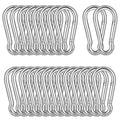 30PCS M8 Heavy Duty Carabiner Clip, 3Inch Snap Hook Quick Link Small Carabiner by XHAMXE