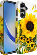 Compatible for Samsung Galaxy S24 FE 5G Case, Dual Layer Heavy Duty 2 in 1 by BSMOSPER