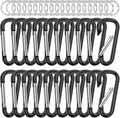 sprookber 2.28" Small Carabiner Clip Keychain, D Ring Caribeaner Clip, Key Clip by Sprookber
