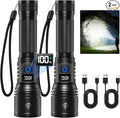 Rechargeable Flashlights High Lumens 2Pack, 5Modes Super Bright Flashlight by RuboliyLightyourwayahead