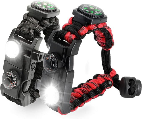 20 in 1 Survival Paracord Bracelet Adjustable Gear Kit by NVioAsport
