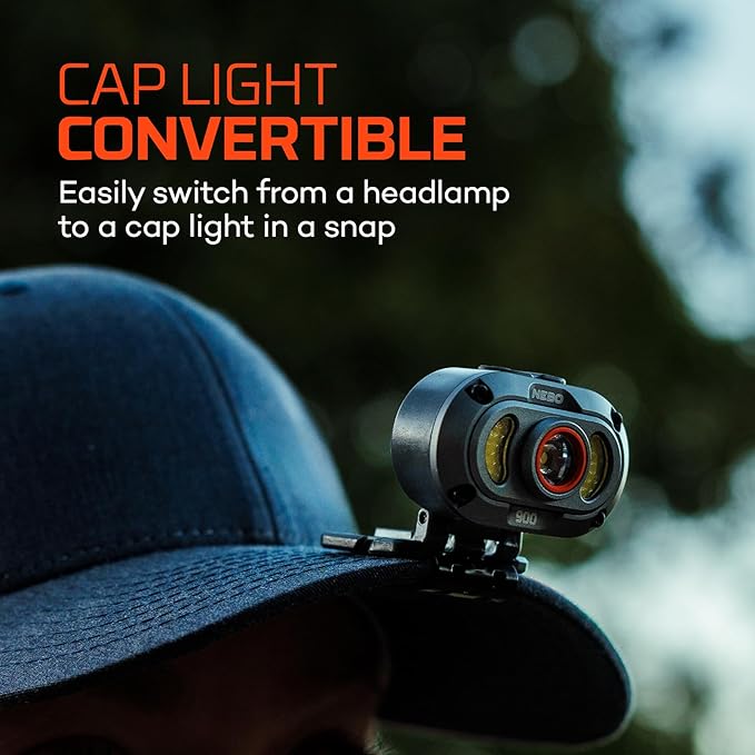 NEBO MYCRO 900+ Headlamp | USB-C Rechargeable 900 Lumen Headlamp, 7 Light Modes - Image 6
