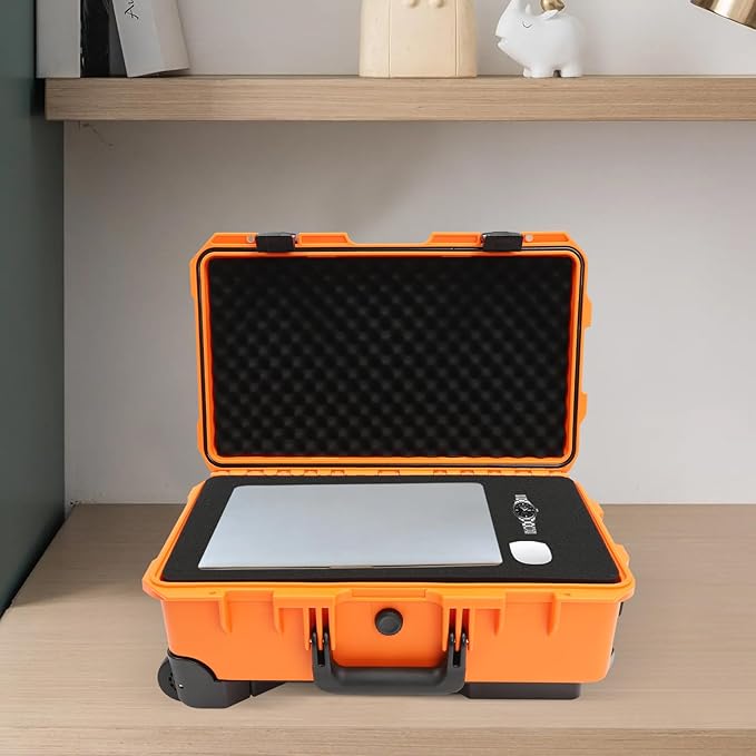 22" Weatherproof Hard Case Rolling Waterproof Case Dry Box - Image 5