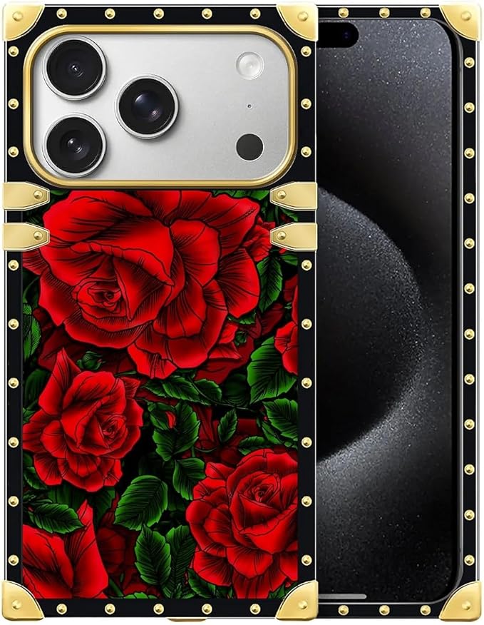 for iPhone 17 Pro Case Luxury Golden Decoration by Unknown