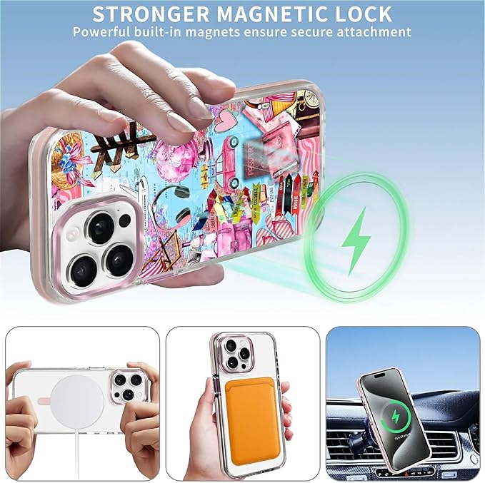Case for iPhone 15 Pro Max, Cover Holiday Trip World Map Phone Case Design，for - Image 3