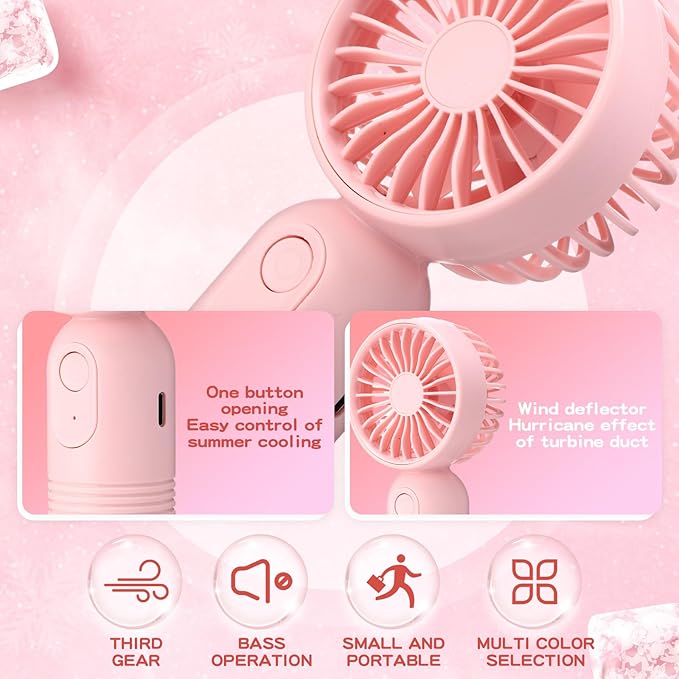 Rossesay 36 Pcs Mini Portable Fan Bulk Cute Handheld Lightweight Small Little - Image 5