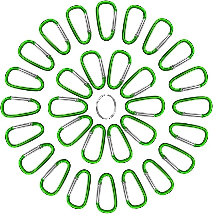 30PCS Aluminum Carabiner Clips - Image 5
