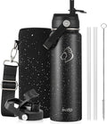 BUZIO 24 oz Insulated Water Bottle, Stainless Steel Wide Mouth Water Flask by BUZIO