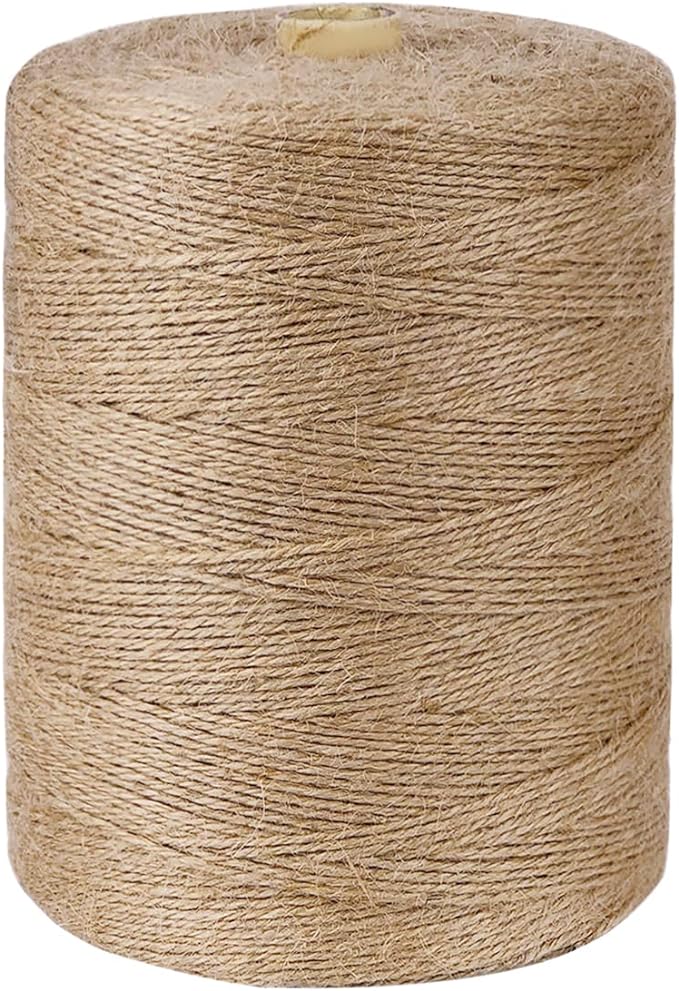 PerkHomy Jute Twine String 3600 Feet Natural Thin by PerkHomy