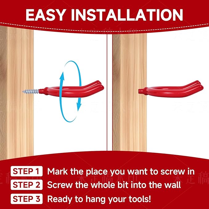 Lian.Ripple.Lian16 PackGarage Storage System Steel U Hooks - Image 7