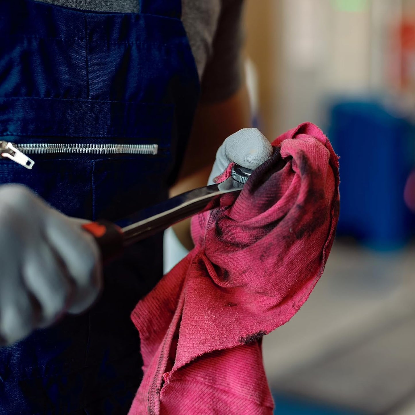 Premium Color Knit Cleaning Rags (600 lbs Pallet - 60x10 lbs. Bag) – Shop Rags Bulk for Workshops, Mechanics, Painters, and Home Use, Multipurpose Cotton T-Shirt Rags