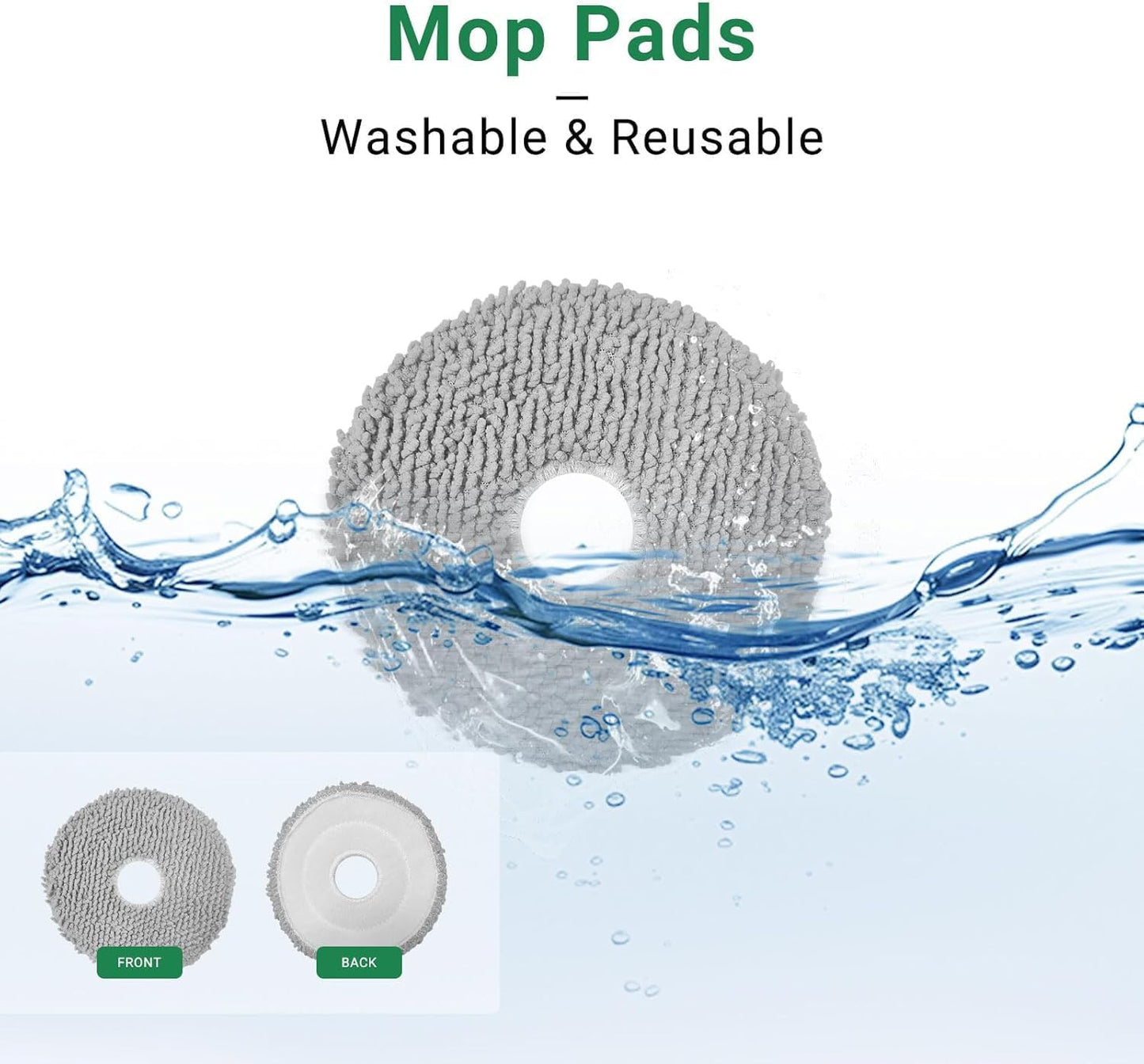 Replacement Mop Pads Compatible with iRobot Roomba Plus 405 505 Combo Robot VacuumRobot Vacuum 6 Mop Cloth