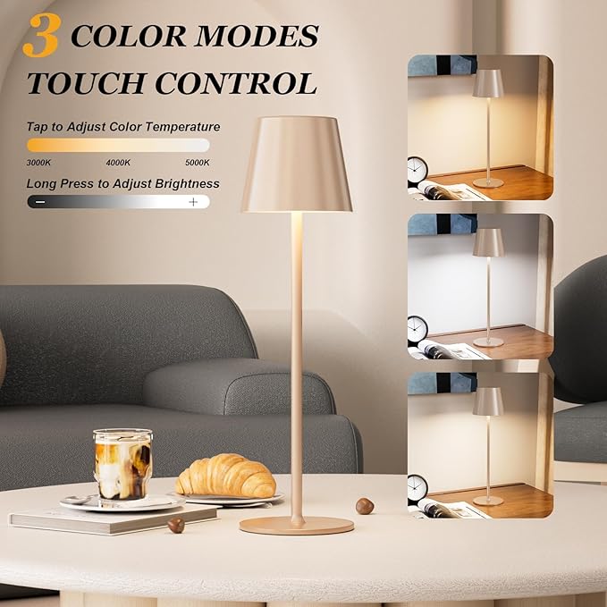 Kakanuo Cordless Table Lamp Rechargeable - Image 2