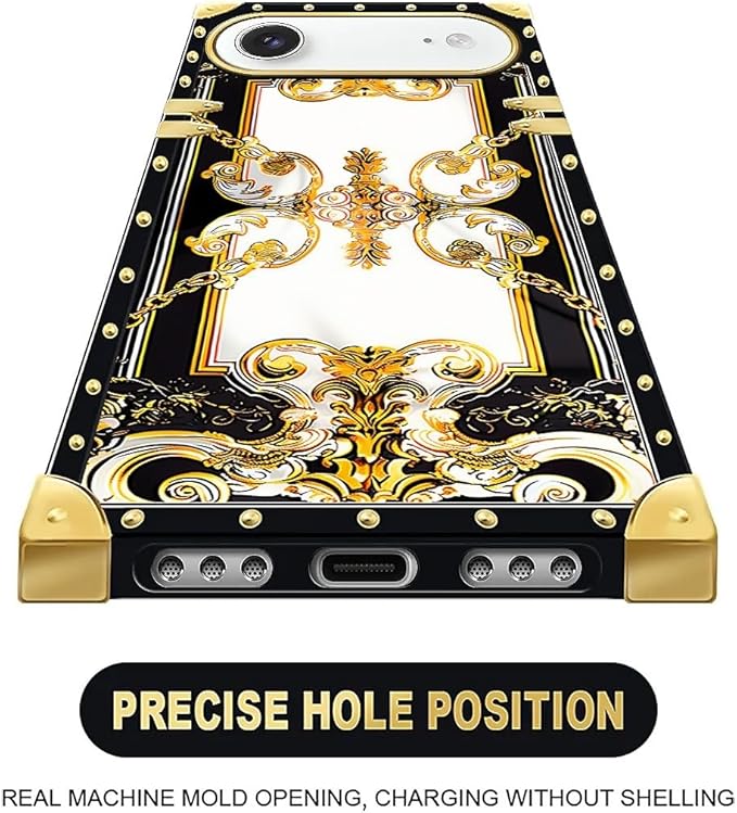 for iPhone 17 Air Case Luxury Golden Decoration - Image 5