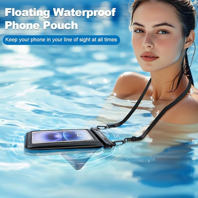 Waterproof Phone Pouch Floating 2 Pack, IPX8 Double Space Waterproof Phone Case - Image 3