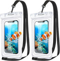 ProCase 2 Pack Floating Waterproof Phone Pouch IPX8, Universal Dry Bag Fits by ProCase