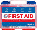 Be Smart Get Prepared 180 Piece First Aid Kit: Clean, Protect Minor Cuts by BeSmartGetPrepared