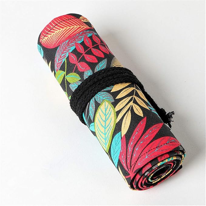 Funny live 24/36/48/72 Slots Colored Pencil Wrap Roll up Pen Holder Case - Image 6