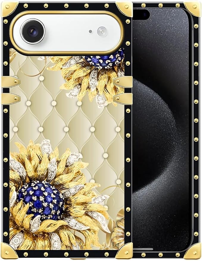 for iPhone 17 Air Case Luxury Golden Decoration by Unknown