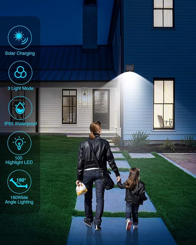 2 Pack Outdoor Solar Motion Lights - Image 6