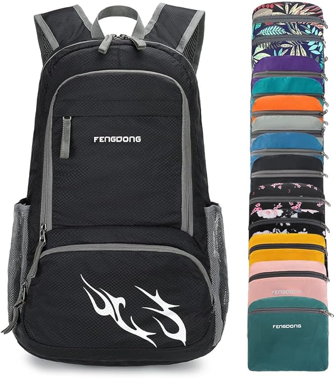 FENGDONG 35L Lightweight Foldable Waterproof Packable Travel Small Hiking by FENGDONG