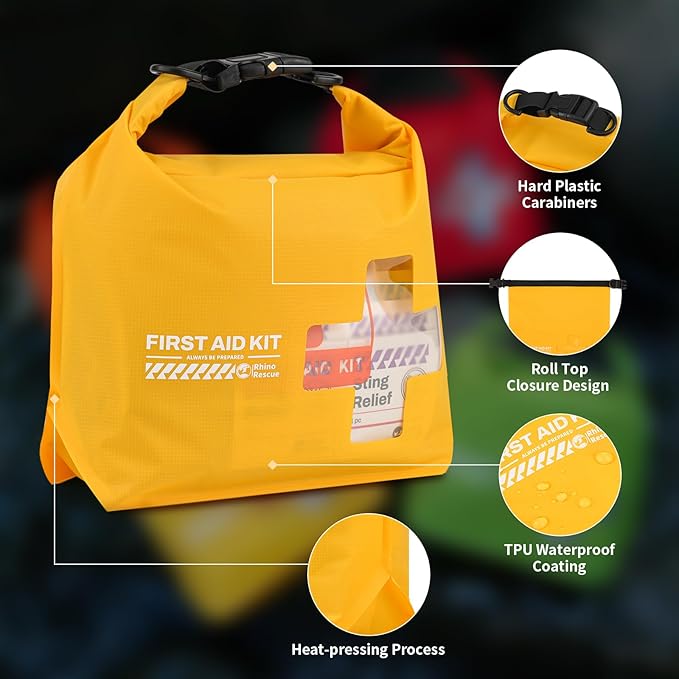 RHINO RESCUE Waterproof Boat First Aid Kit, Lightweight Boat Accessories Dry Bag - Image 5