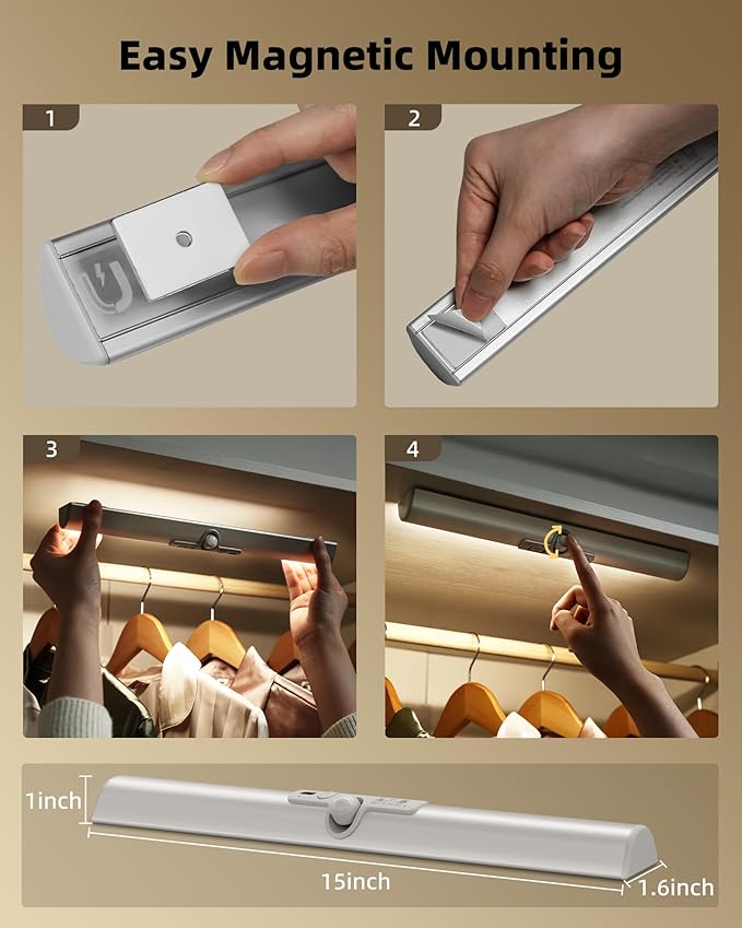 EZVALO 15-inch Motion Closet Lights - Image 7