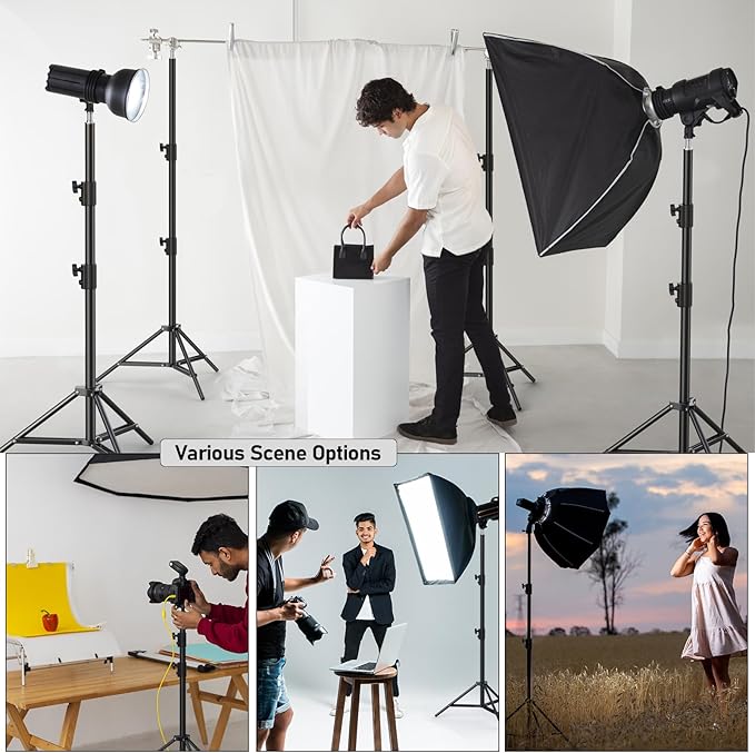 Photography Light Stand, Wedding Outdoor Video Shooting （2 Pack） - Image 4