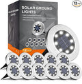 INCX 4.6 inch Solar Lights Outdoor Waterproof, 12 Pack Solar Lights by INCX
