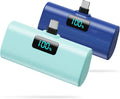 Small Portable Charger 5200mAh, Upgraded PD USB C Power Bank Built-in USB-C by HETP