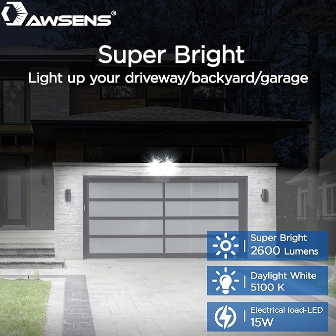 30W LED Motion Sensor Security Light Outdoor, 180 Degree, 2600 LM, 5100 K - Image 6