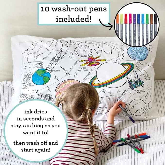 eatsleepdoodle - Coloring Pillowcase - Image 2