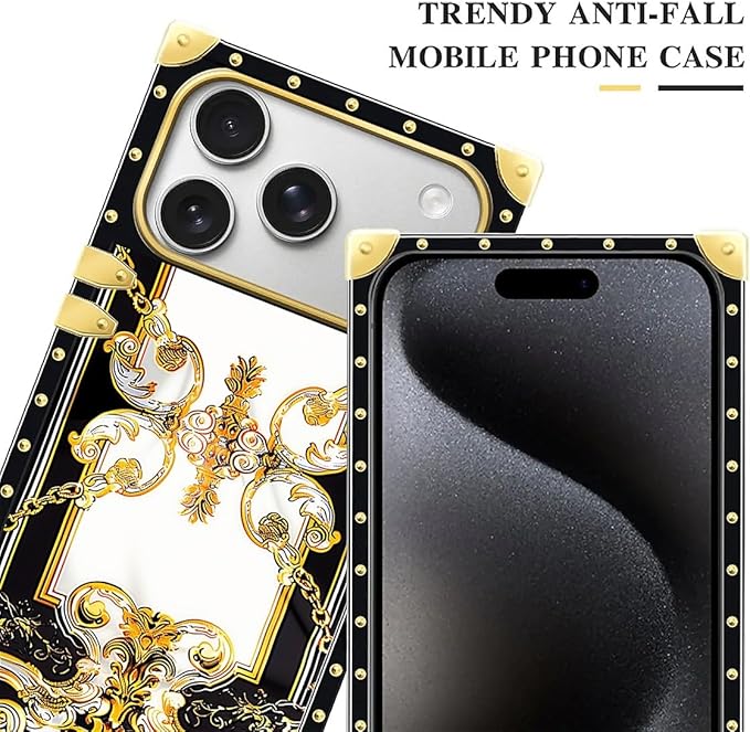 for iPhone 17 Pro Max Case Luxury Golden Decoration - Image 4