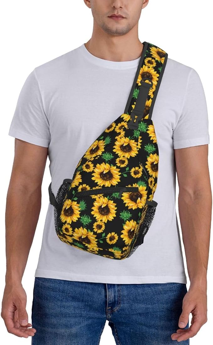 Sling Backpack For Men Hiking Daypack Crossbody Shoulder Bag Travel Chest Pack - Image 2